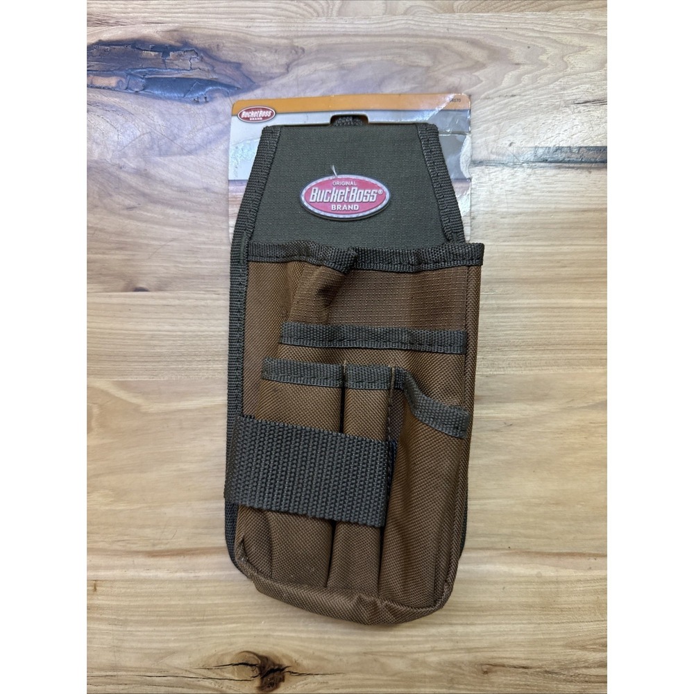 Bucket Boss 54170 Utility Pouch With Flap Fit, Polyester, 5 Pockets
